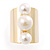 Gold Wide Band Faux Pearl Ring