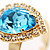 Pear-Cut Skyblue Crystal Ring - view 5