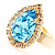 Pear-Cut Skyblue Crystal Ring - view 11