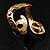 Antique Gold Snake Fashion Ring - view 3