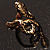 Antique Gold Snake Fashion Ring - view 6