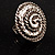 Silver-Tone Vintage Twirl Fashion Ring - view 2