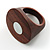 Wood Stamp With Shell Centre Inlay Fashion Ring - view 3
