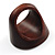 Wood Stamp With Shell Centre Inlay Fashion Ring - view 4