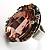 Champagne Marquise-Cut Vintage Cocktail Ring - view 3