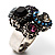 Coloured Cluster Vintage Ring - view 3