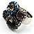 Coloured Cluster Vintage Ring - view 4