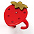 Red Plastic Strawberry Ring