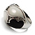Dome-Shaped Enamel Ring (Black & White) - view 8