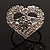 Clear Crystal Heart Ring - view 8