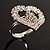 Clear Crystal Heart Ring - view 10