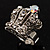 Clear Crystal Crown Cocktail Ring - view 5