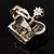Clear Crystal Crown Cocktail Ring - view 6