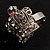 Clear Crystal Crown Cocktail Ring - view 14