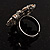 Rhodium Plated Diamante Flower Cocktail Ring (Clear) - view 4