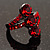 Red Trinity Crystal Ring - view 2