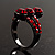 Red Trinity Crystal Ring - view 6