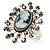 'Classic Lady' Cameo Diamante Ring - view 8