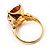 Citrine Rock Cocktail Ring - view 4
