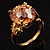 Citrine Rock Cocktail Ring - view 6