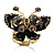3D Crystal Butterfly Ring (Gold&Black)