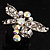 Rhodium Plated Diamante Dragonfly Fashion Ring (Ice Clear) - view 13