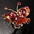 3D Crystal Butterfly Ring (Gold&Pink) - view 8