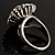 Clear Crystal Cocktail Ring (Antique Silver Tone) - view 11