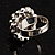 3D Crystal Dome Cocktail Ring (Silver&Clear) - view 5