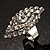 Dazzling Crystal Cocktail Ring (Clear&Silver) - view 8