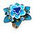 Sky Blue  Crystal Enamel Cocktail Ring (Bronze Tone) - view 6