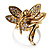 Gold-Tone Fairy Wishing Crystal Ring - view 3