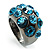 Sky Blue Crystal Band Ring - view 2