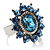 Blue Crystal Fancy Ring
