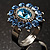 Blue Crystal Fancy Ring - view 8