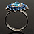 Blue Crystal Fancy Ring - view 7