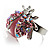 Pink Crystal Ladybird Ring - view 5