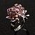 Pink Crystal Ladybird Ring - view 6