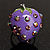 Violet Enamel Strawberry Ring - view 4