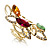 Multicolour Elongate Crystal Vintage Cocktail Ring - view 8