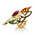 Multicolour Elongate Crystal Vintage Cocktail Ring - view 11