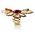 Multicolour Elongate Crystal Vintage Cocktail Ring - view 7