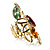 Multicolour Elongate Crystal Vintage Cocktail Ring - view 13