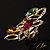 Multicolour Elongate Crystal Vintage Cocktail Ring - view 2