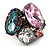 Crystal Cluster Cocktail Ring (Multicoloured) - view 5