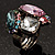 Crystal Cluster Cocktail Ring (Multicoloured) - view 2