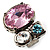 Bold Multicoloured Crystal Cluster Cocktail Ring - view 4