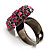 Magenta Crystal Dome Shaped Cocktail Ring - view 6