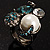 Luxurious Crystal Cluster Cocktail Ring (Teal, Clear & Snow White) - view 7