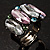 Multicoloured Oval-Cut Crystal Cocktail Ring - view 6